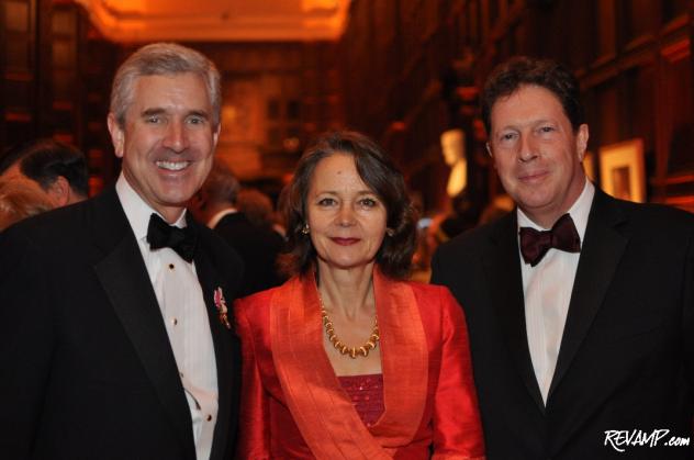 Mark Pigott OBE, Lady Julia Sheinwald, and British Ambassador Sir Nigel Sheinwald.  Ambassador and Lady Sheinwald served as the honorary co-chairs of this years gala.